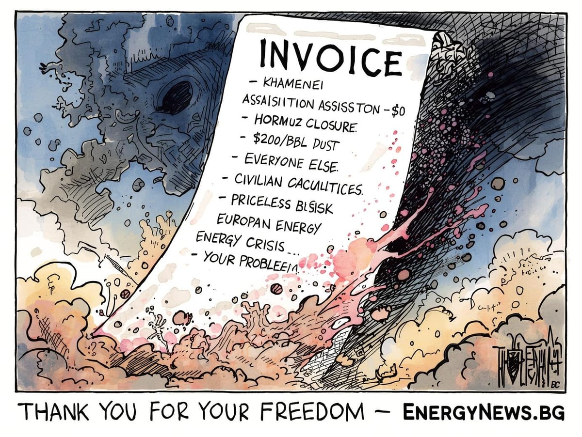 The World's Gas Bill.... EnergyNews.bg карикатури